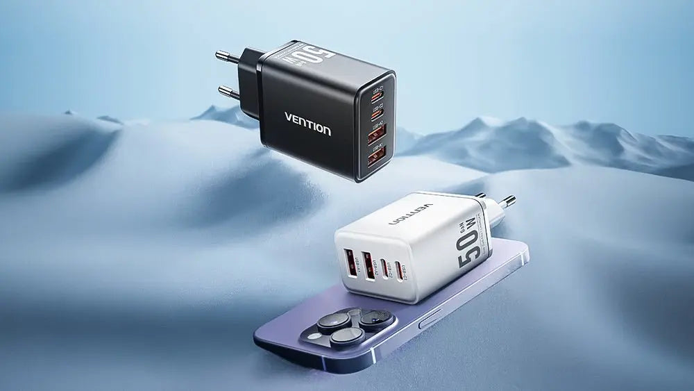 Upgrade to GaN! Quad-Port Charging – Faster & Safer Than Ever - Vention