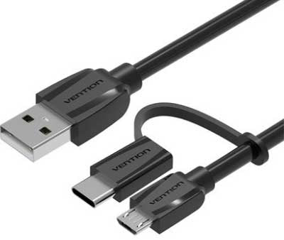 Micro USB to USB C adapter, support for fast charging