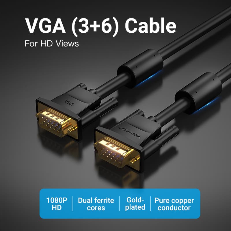 What is the longest transmission distance of the VGA cable