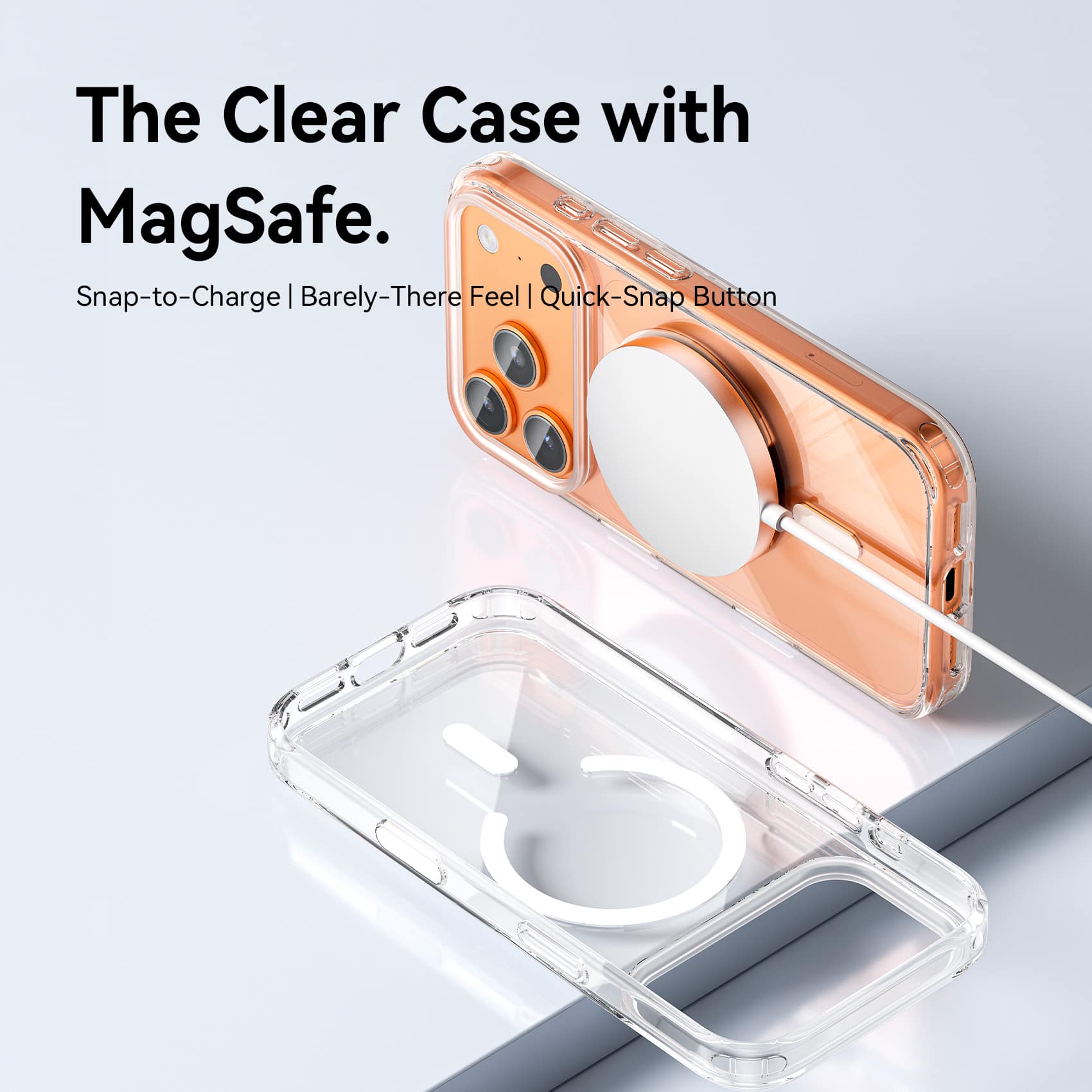 Vention Concise Impact Case for iPhone 17 with MagSafe Transparent