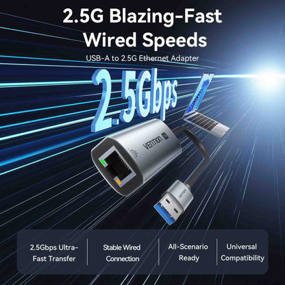 <tc>Vention</tc> USB-A 转 2.5G 以太网适配器