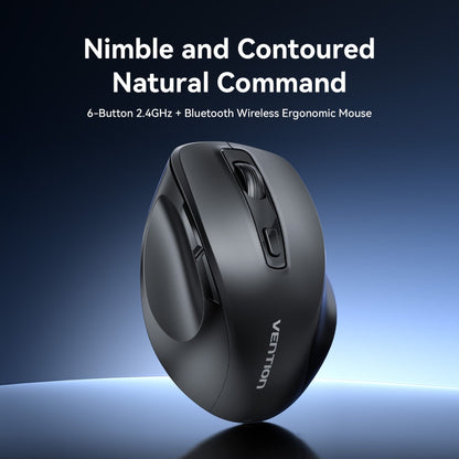 Vention Dual-Mode Wireless Ergonomic Mouse