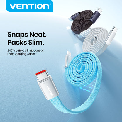 240W USB-C Slim Magnetic Fast Charging Cable