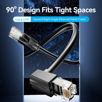 <tc>Vention</tc> Cat6 UTP 直角以太网跳线