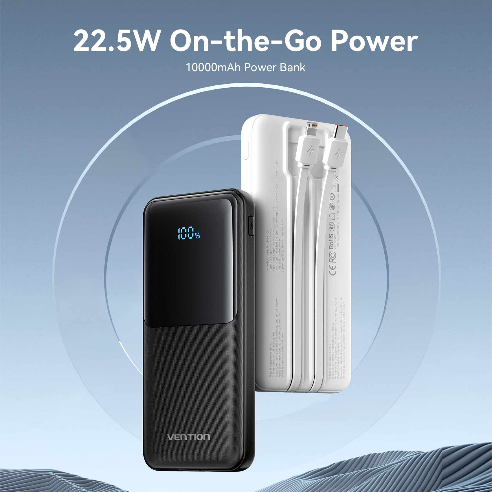 Vention 10000mAh Power Bank 22.5W