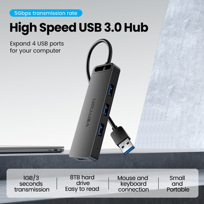 Vention 5-in-1 USB 3.0 Hub