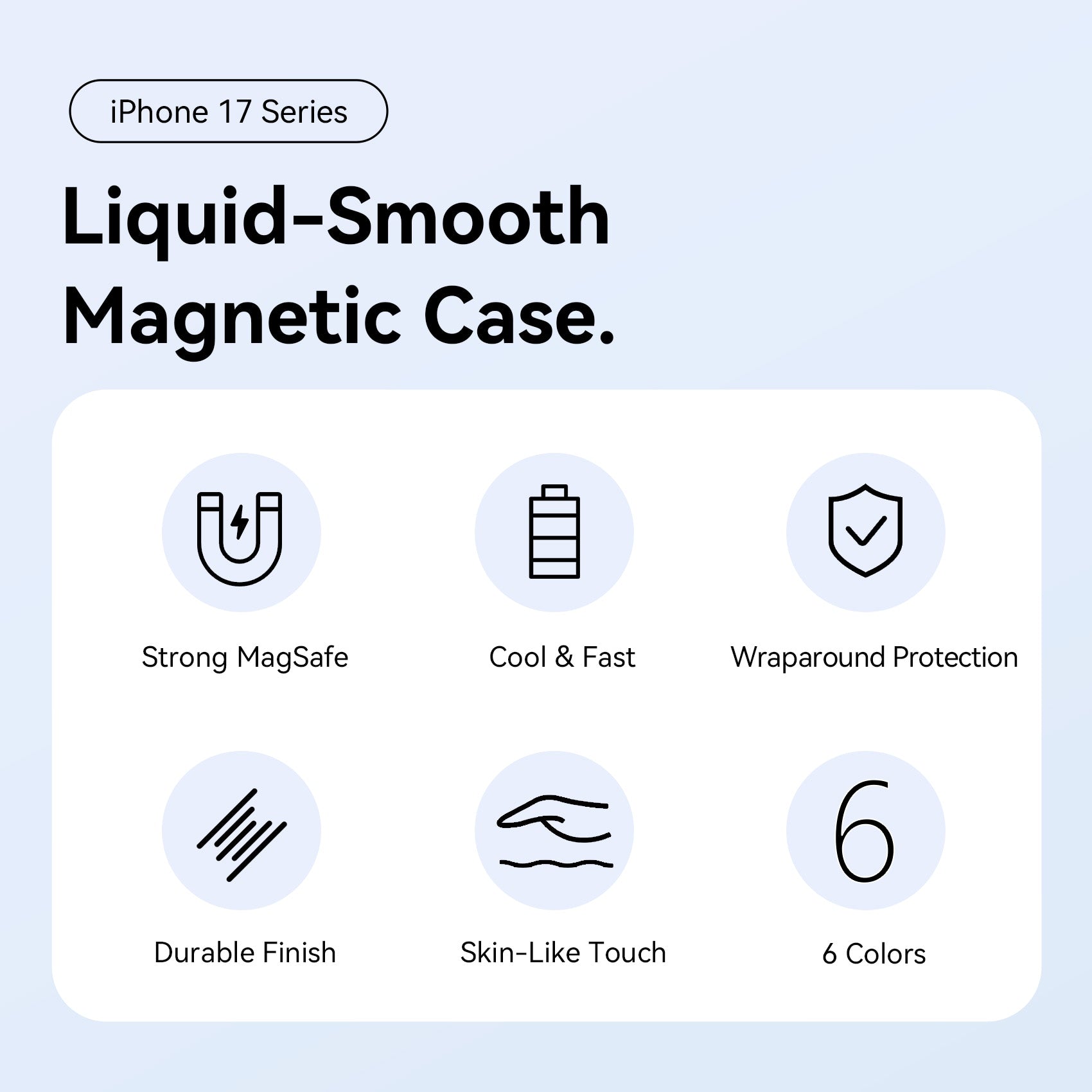 Vention Liquid Silicone Case for iPhone 17 Pro with MagSafe