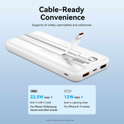 Vention 10000mAh Power Bank 22.5W