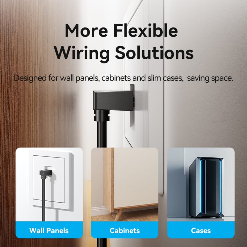 Vention Cat6 UTP Right Angle Ethernet Patch Cable