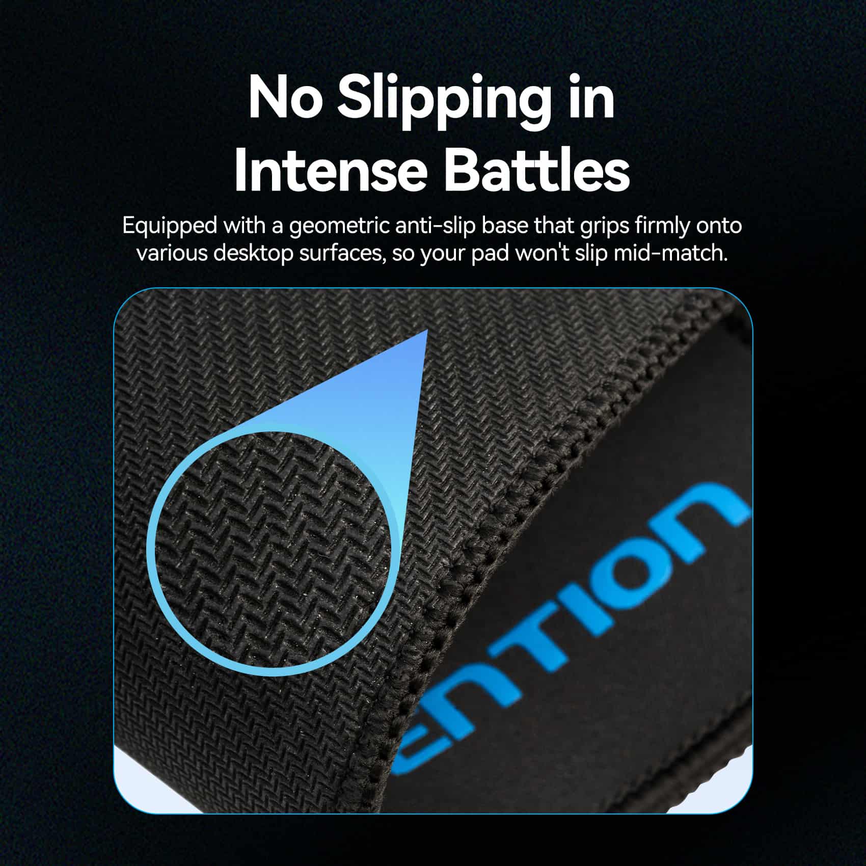 Vention Gaming Mouse Pad Smooth Surface Type Black