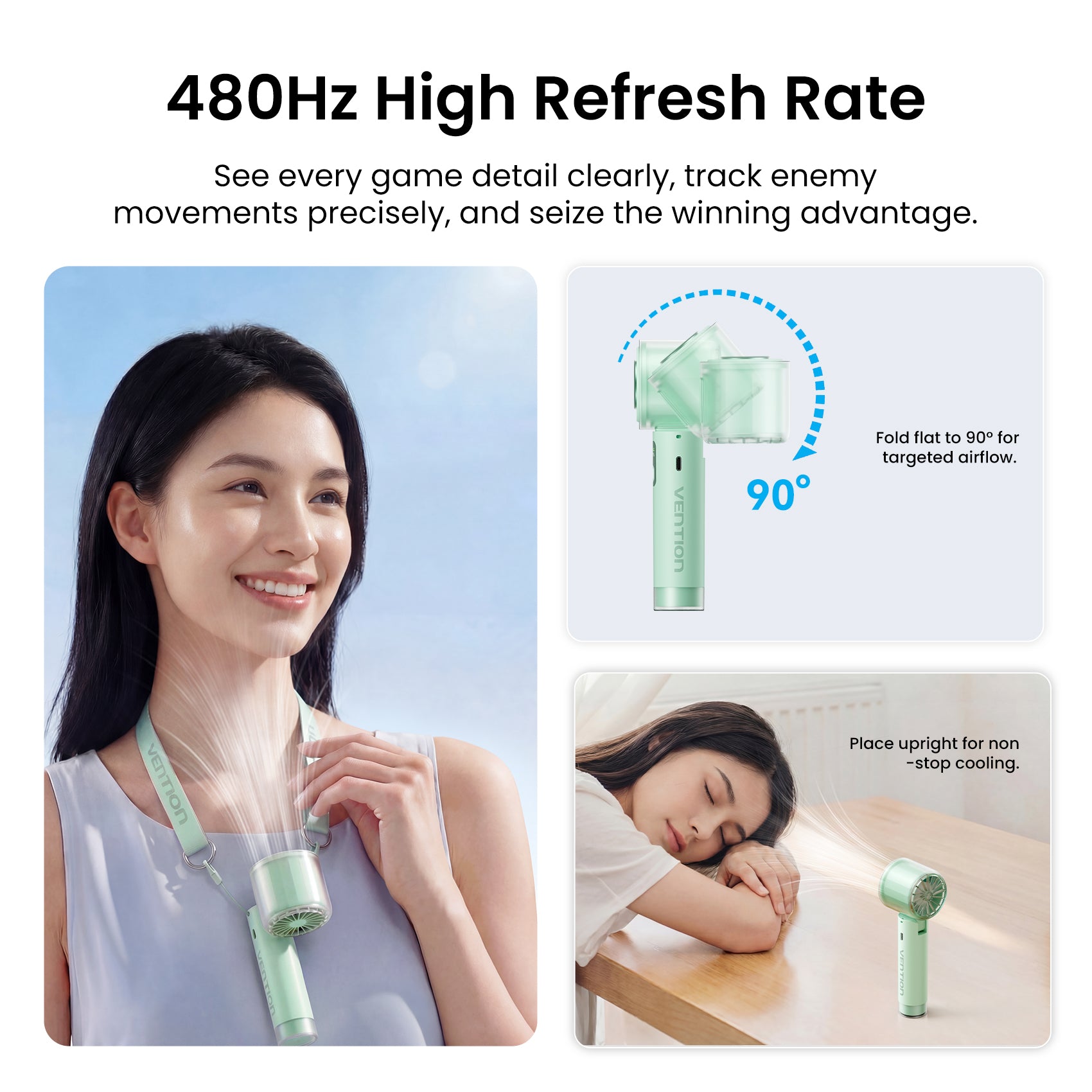 Vention Ultra-Light Foldable Handheld Fan