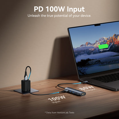 Vention 6'sı 1 arada USB-C Bağlantı İstasyonu