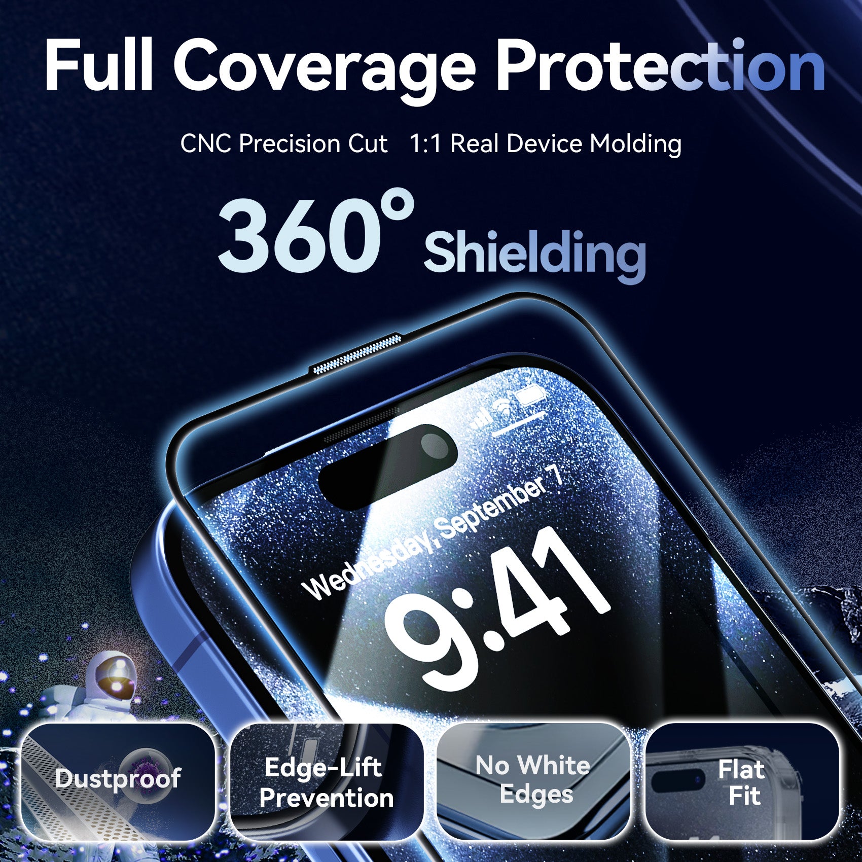 Vention HD Tempered Glass Screen Protector for iPhone 17/iPhone 17 Air/ iPhone 17 Pro/ iPhone 17 Pro