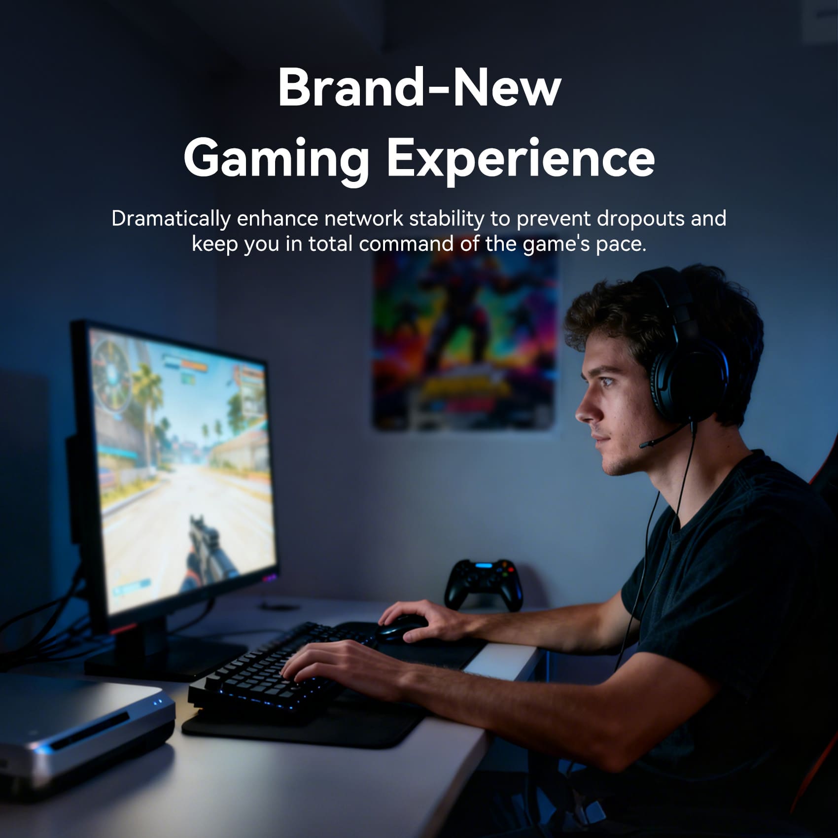 Vention Flat Cat.7 Ethernet Patch Cable Black