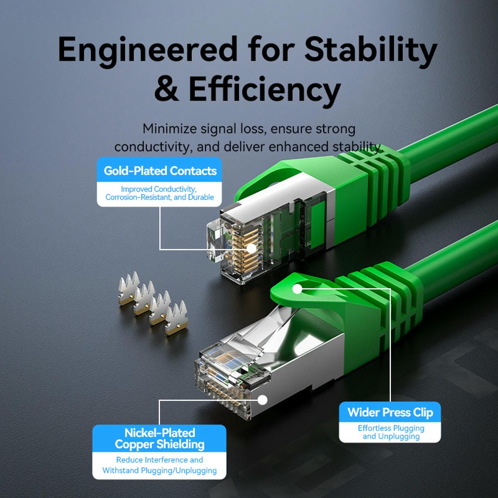 <tc>Vention</tc> Соединительный кабель Ethernet Cat6A SFTP