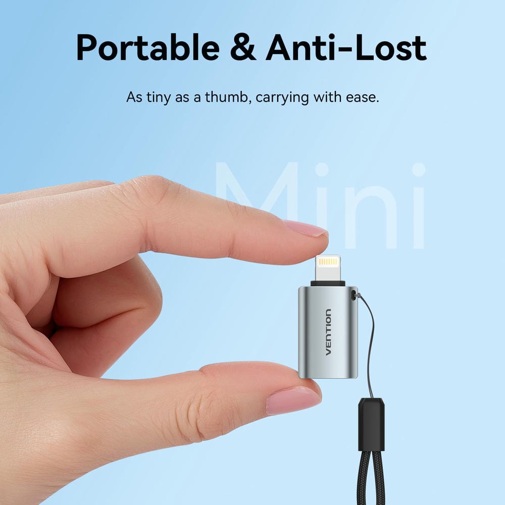 Vention USB-A Female to Lightning Male OTG Adapter
