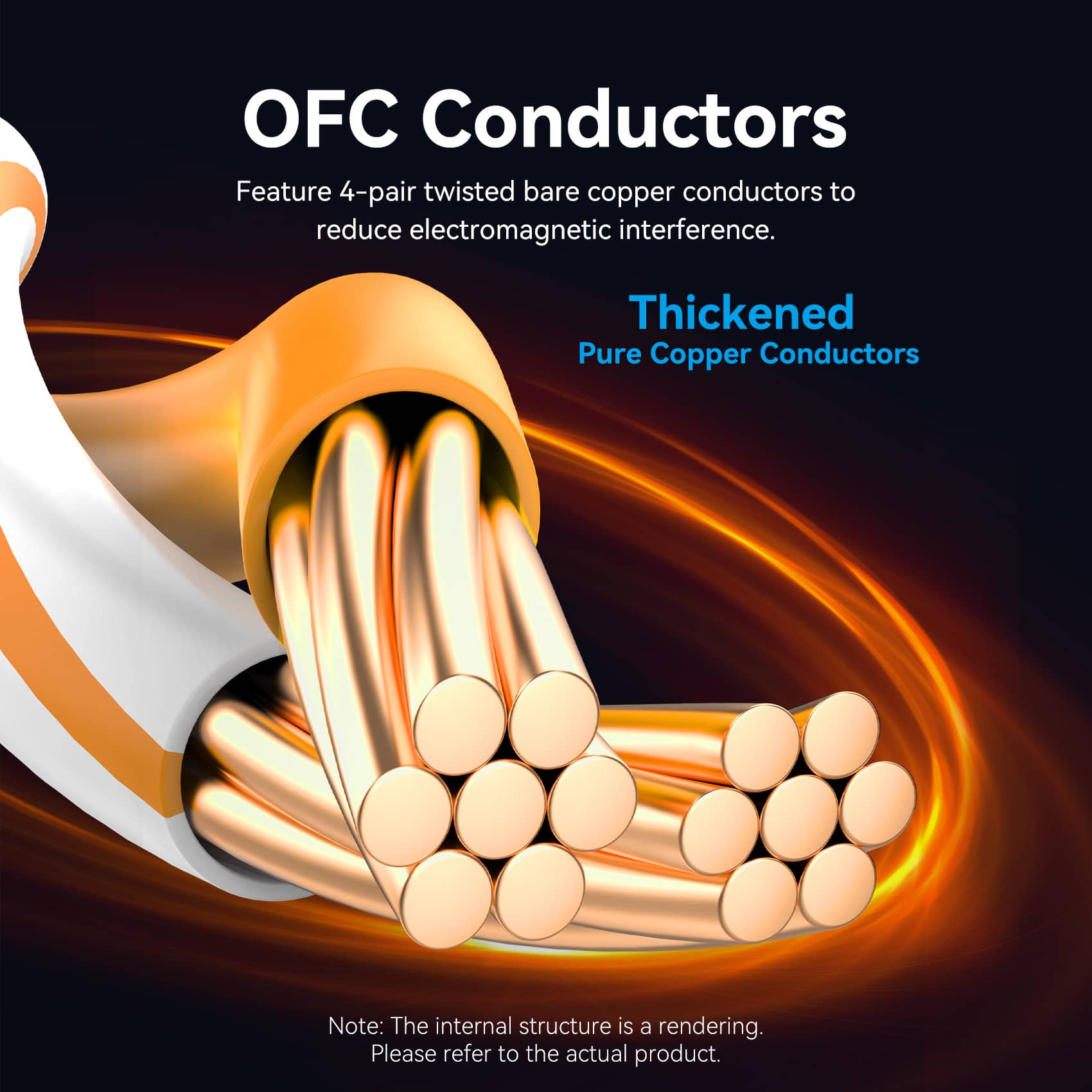 Vention Flat Cat8 Ethernet Patch Cable