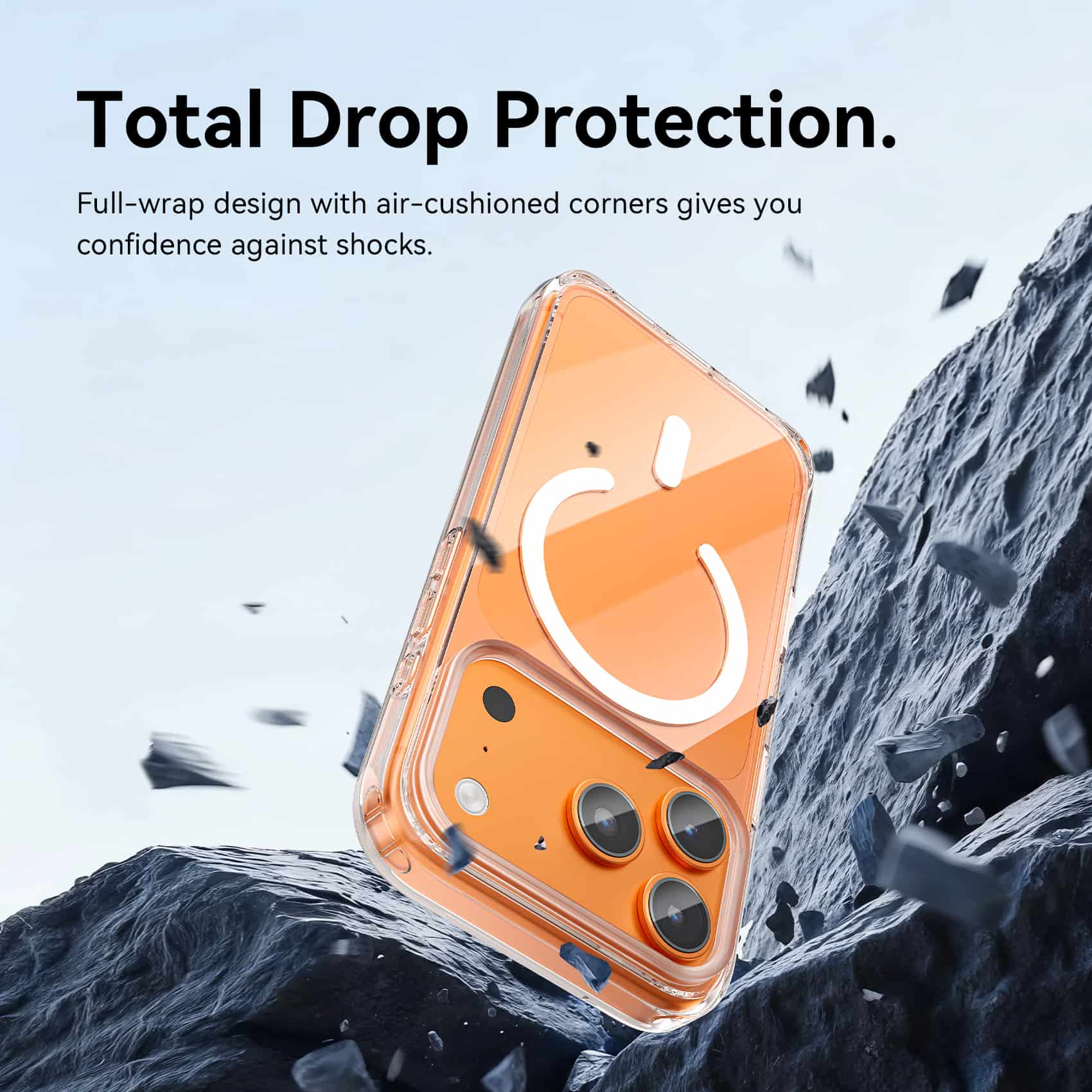 Vention Concise Impact Case for iPhone 17 with MagSafe Transparent