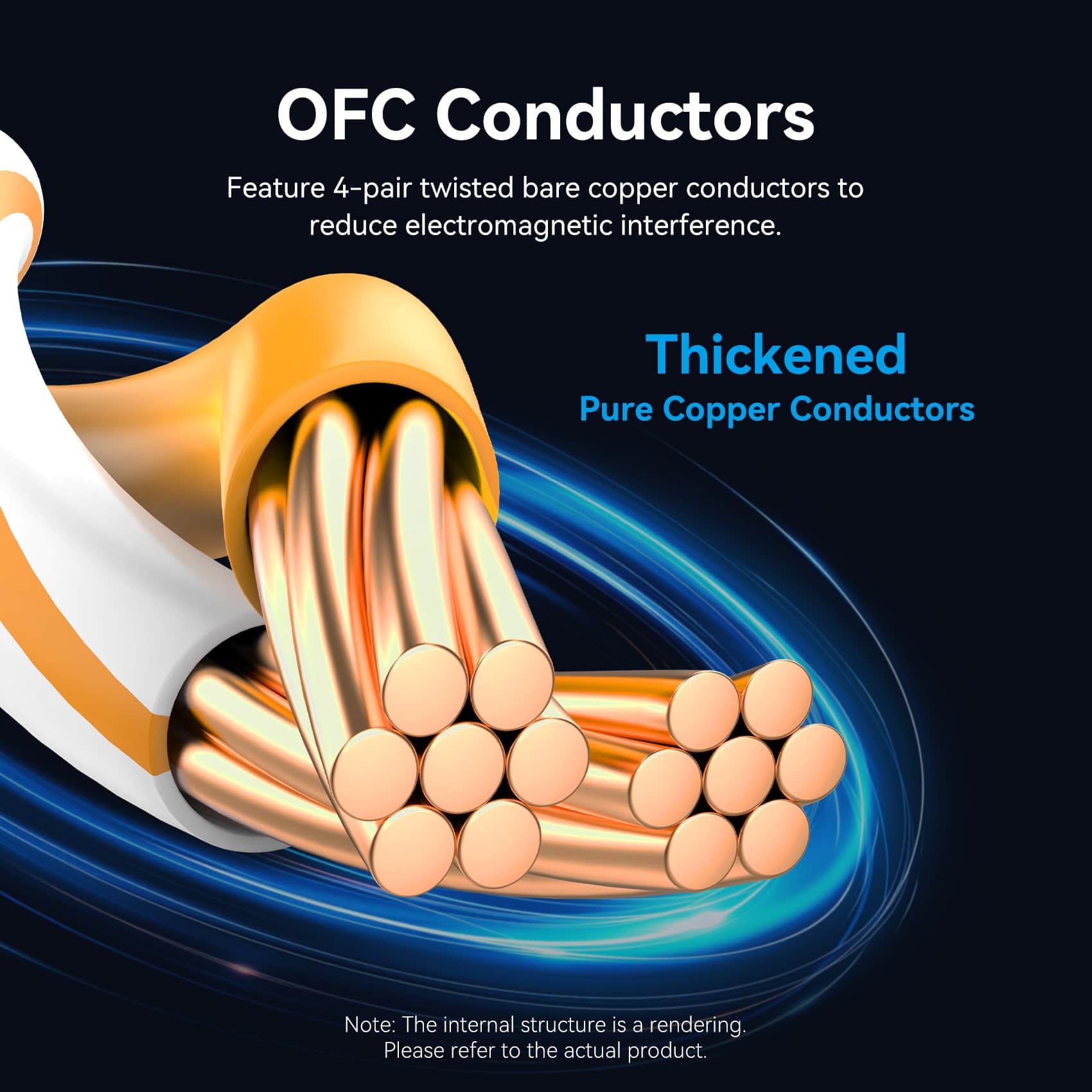 Vention Flat Cat.7 Ethernet Patch Cable Black