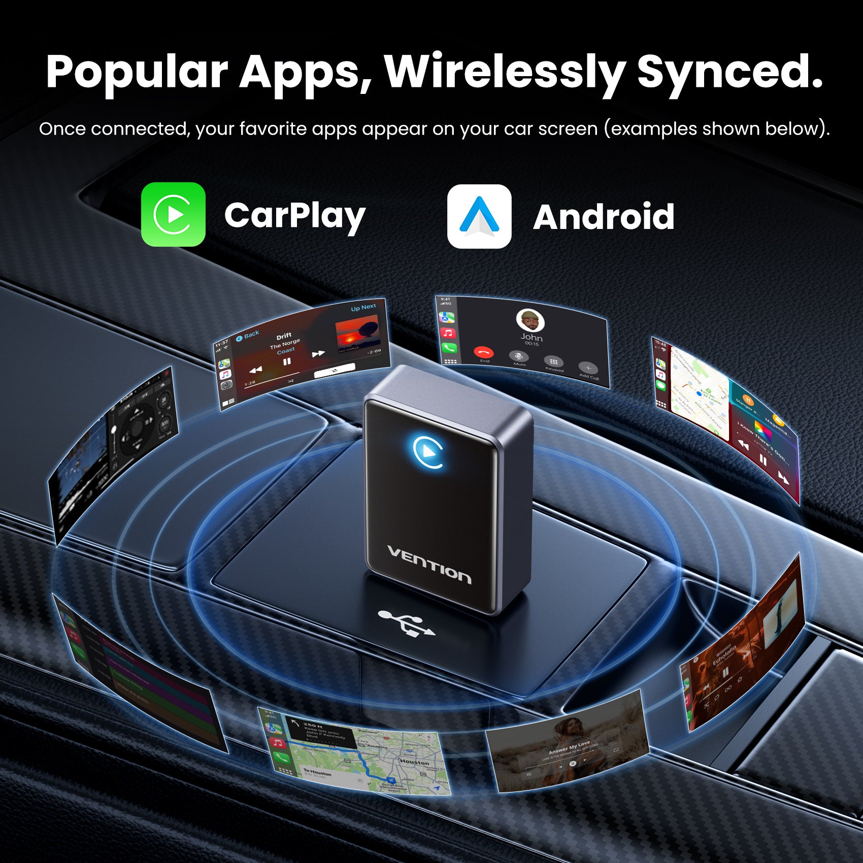 Vention Wireless CarPlay Adapter