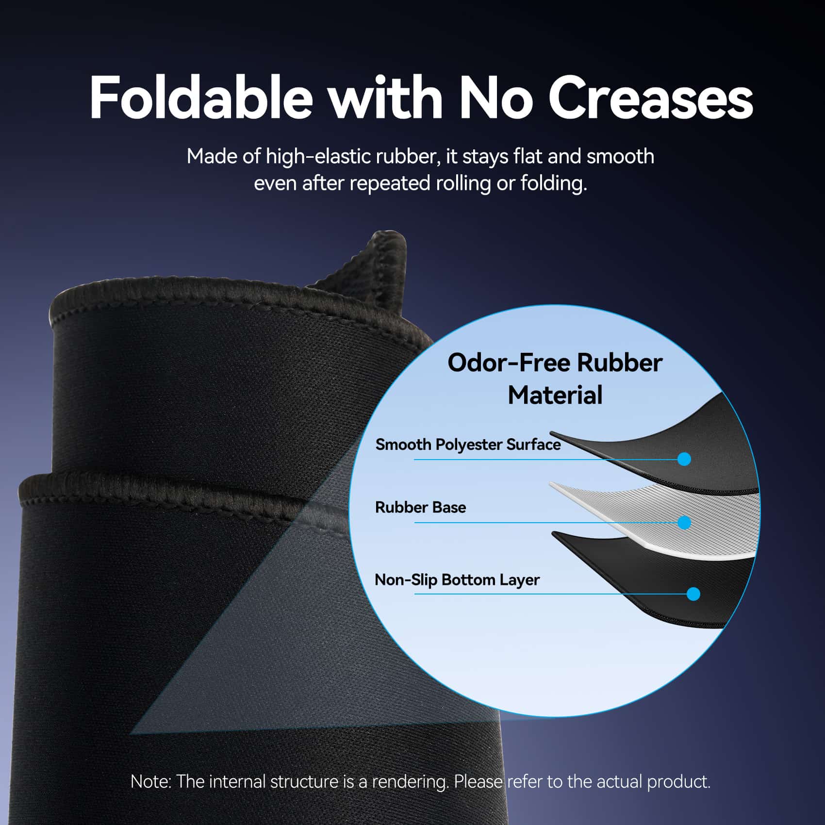 Vention Gaming Mouse Pad Smooth Surface Type Black