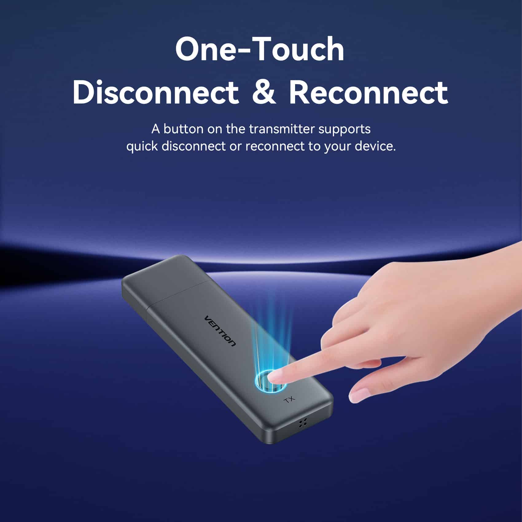 <tc>Vention</tc> Transmisor y receptor HDMI inalámbrico de nivel empresarial