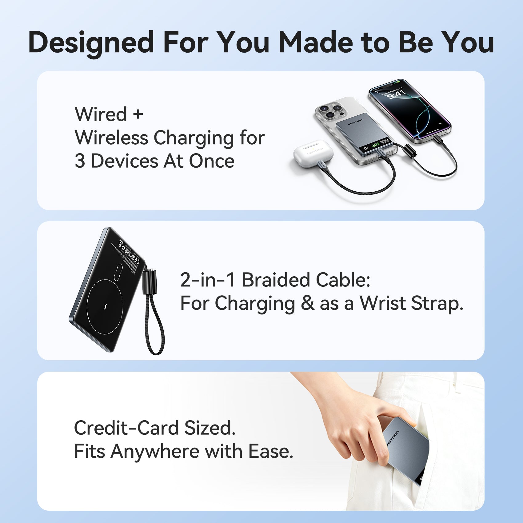 Vention 5000mAh Magnetic Wireless