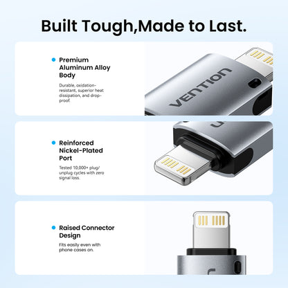 Vention USB-C Female to Lightning Male OTG Adapter
