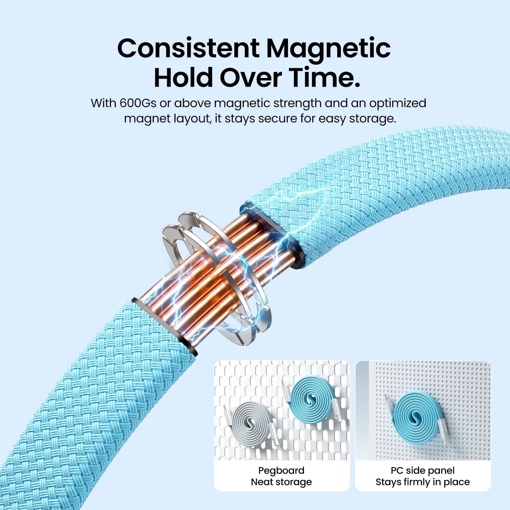 240W USB-C Slim Magnetic Fast Charging Cable