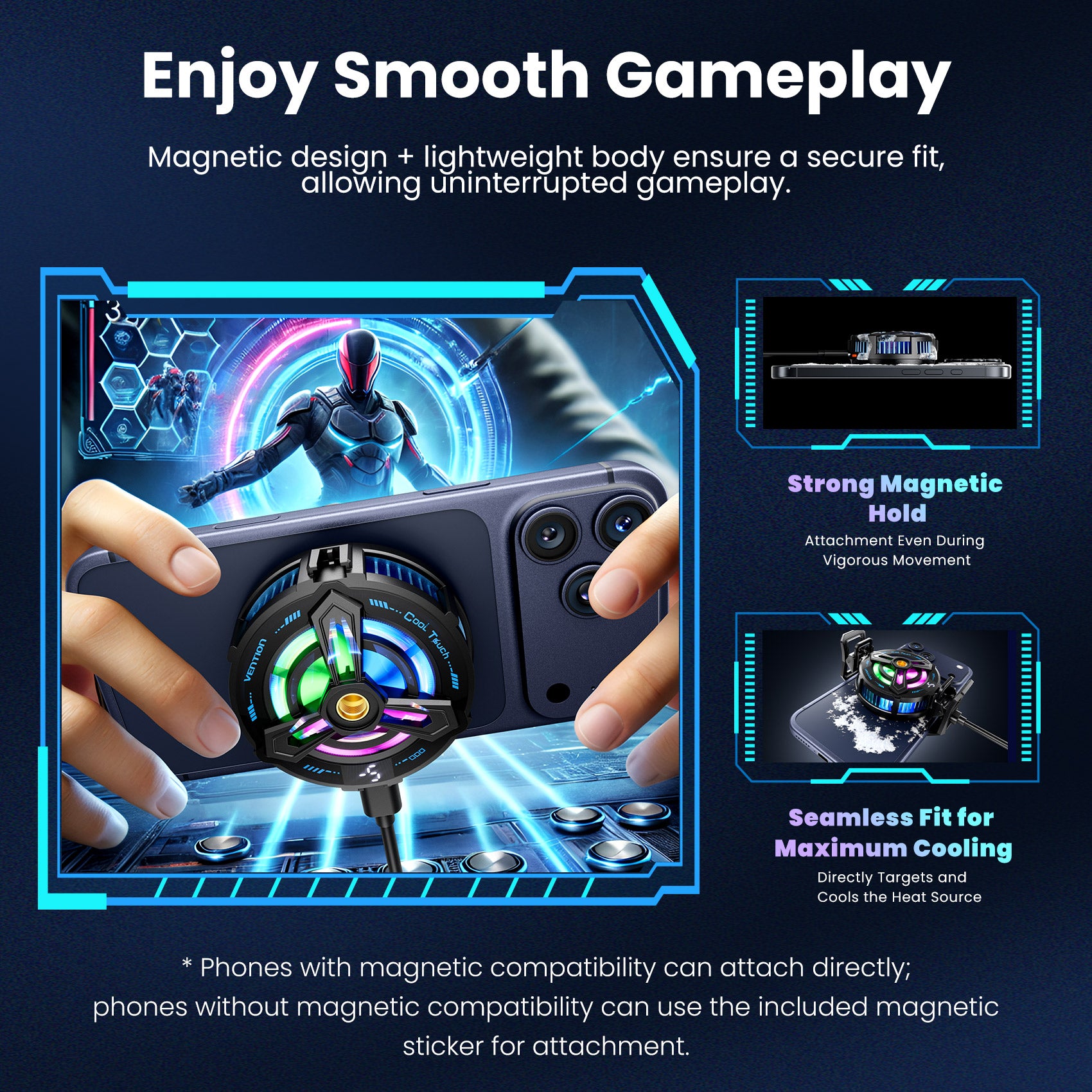 Vention Magnetic Phone Cooler