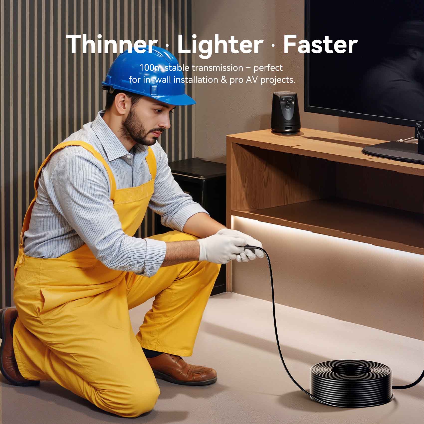 Vention 4K Fiber Optic HDMI™ Male to Male Cable