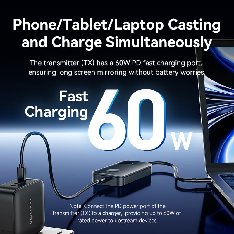 Vention Wireless USB-C to HDMI™ Transmitter and Receiver