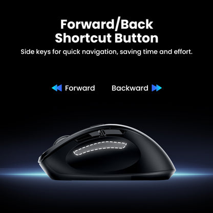 Vention 6-Button 2.4GHz Wireless Ergonomic Mouse Black Silent Type