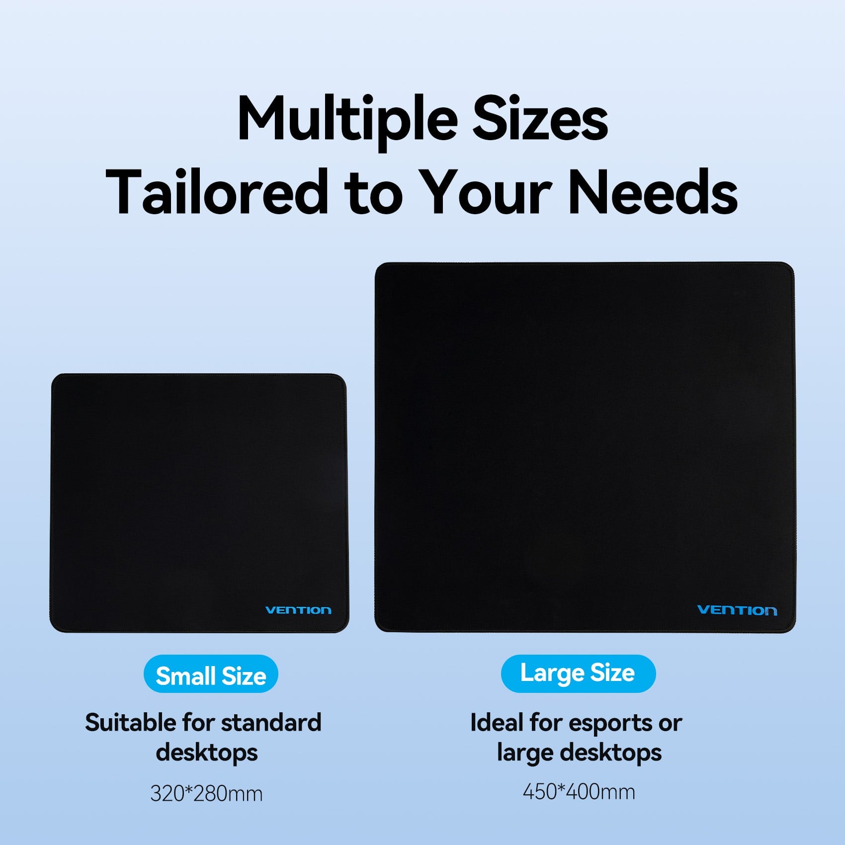 Vention Gaming Mouse Pad Smooth Surface Type Black