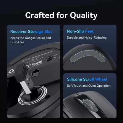 Vention Dual-Mode Wireless Ergonomic Mouse