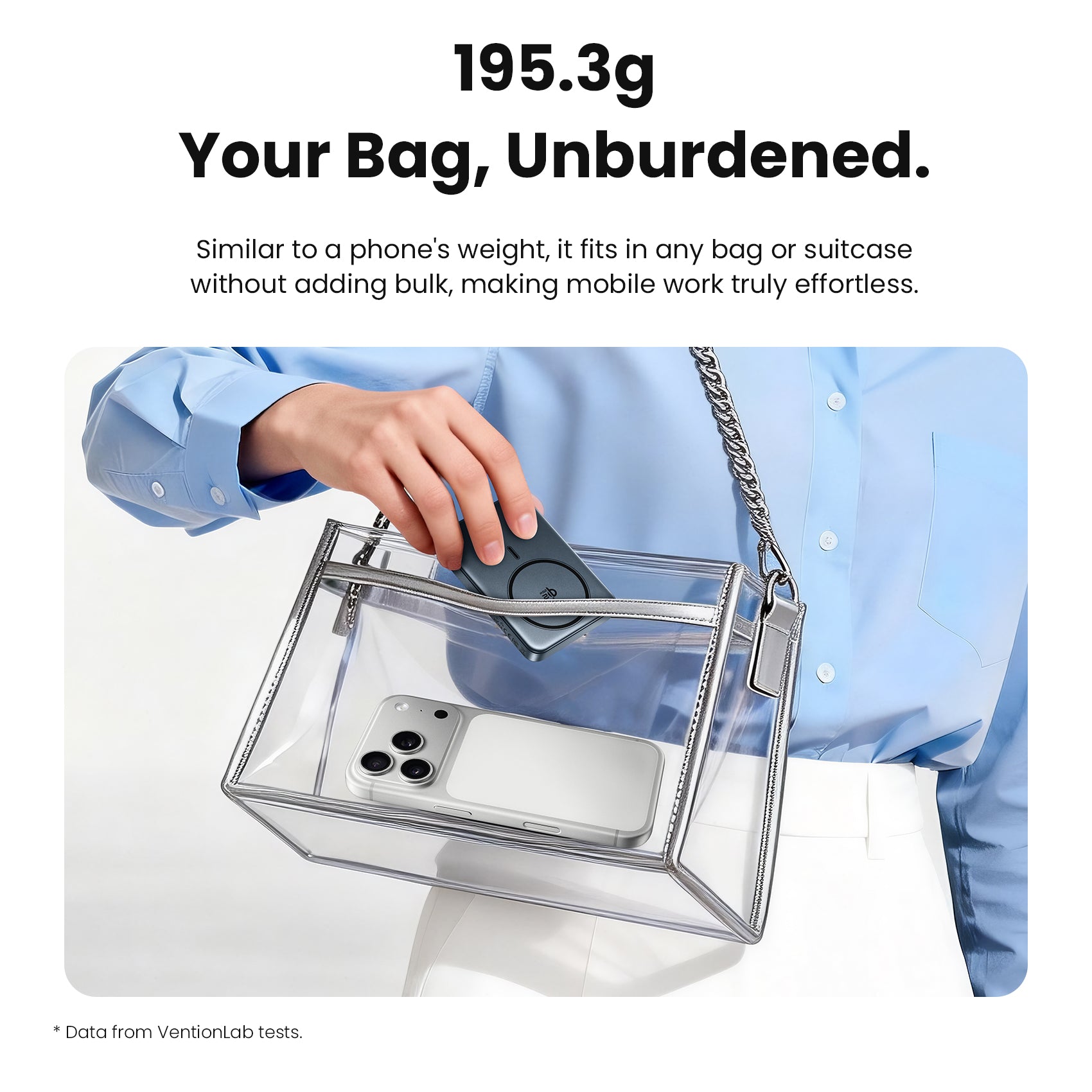 Vention Qi2.2 10000mAh Magnetic Wireless Power Bank (USB-C + USB-C/Wireless) 45W Gray