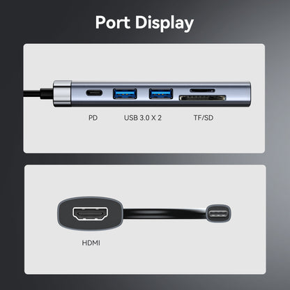 Vention 6'sı 1 arada USB-C Bağlantı İstasyonu