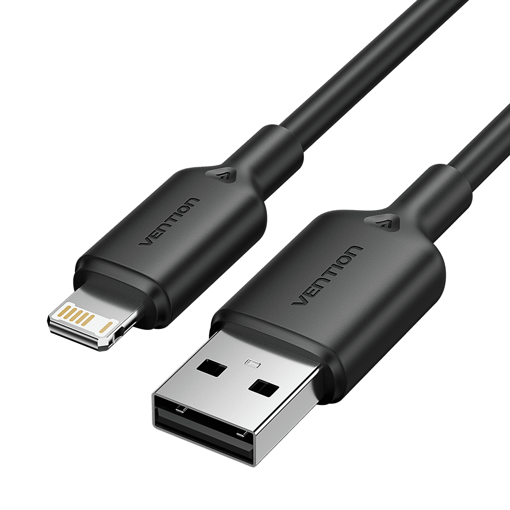 USB 2.0 Type-A Male to Lightning Male 2.4A Cable