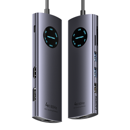 Vention 9'u 1 arada USB-C MST Bağlantı İstasyonu