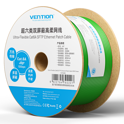 Vention Ultra-Flexible Cat6A SFTP Ethernet Patch Cable