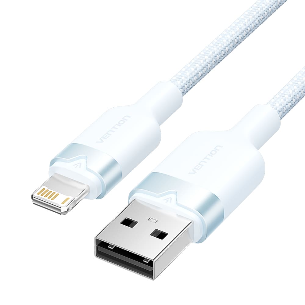 USB 2.0 Type-A Male to Lightning Male 2.4A Cable