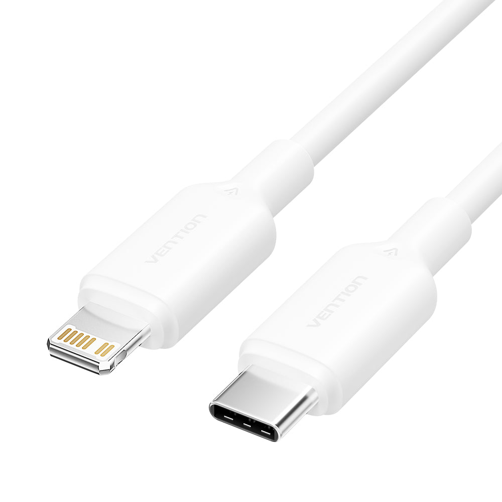 USB 2.0 Type-C Male to Lightning Male 3A Cable