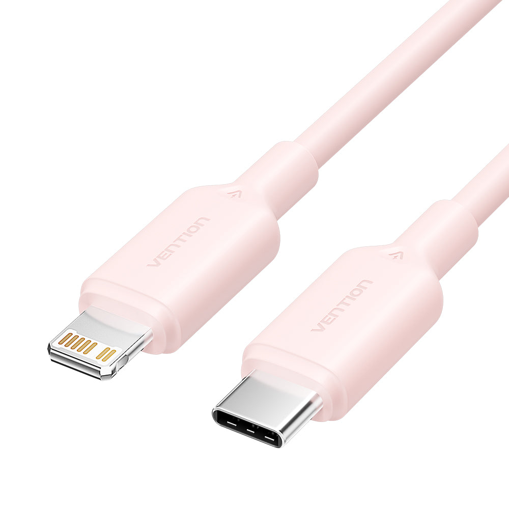 USB 2.0 Type-C Male to Lightning Male 3A Cable