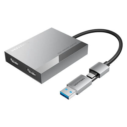 USB-C/USB-A to Dual HDMI MST Adapter