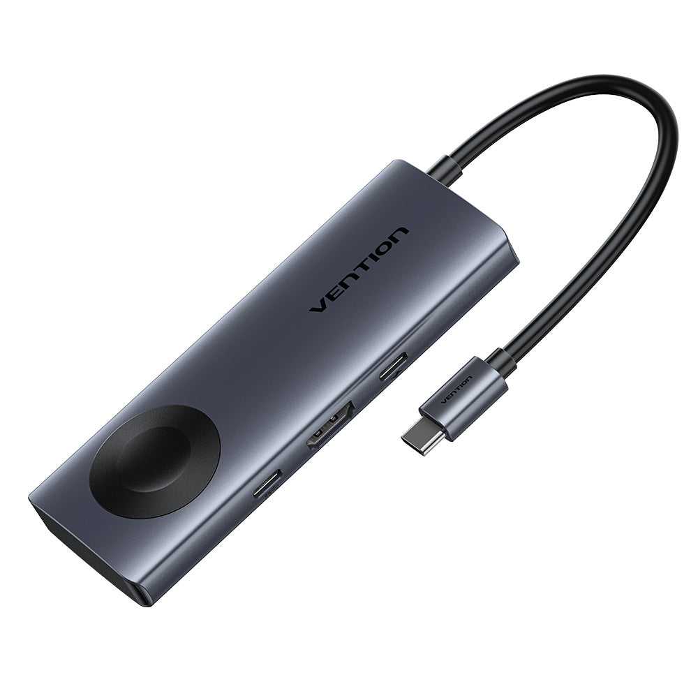 Vention 6-in-1 USB-C Wireless Charging Docking Station