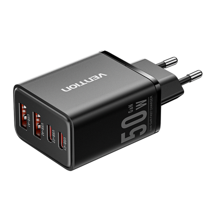 <tc>Vention</tc> Charger GaN 4 Port USB (C + C + A + A) (30W/20W/18W/18W) Colokan EU