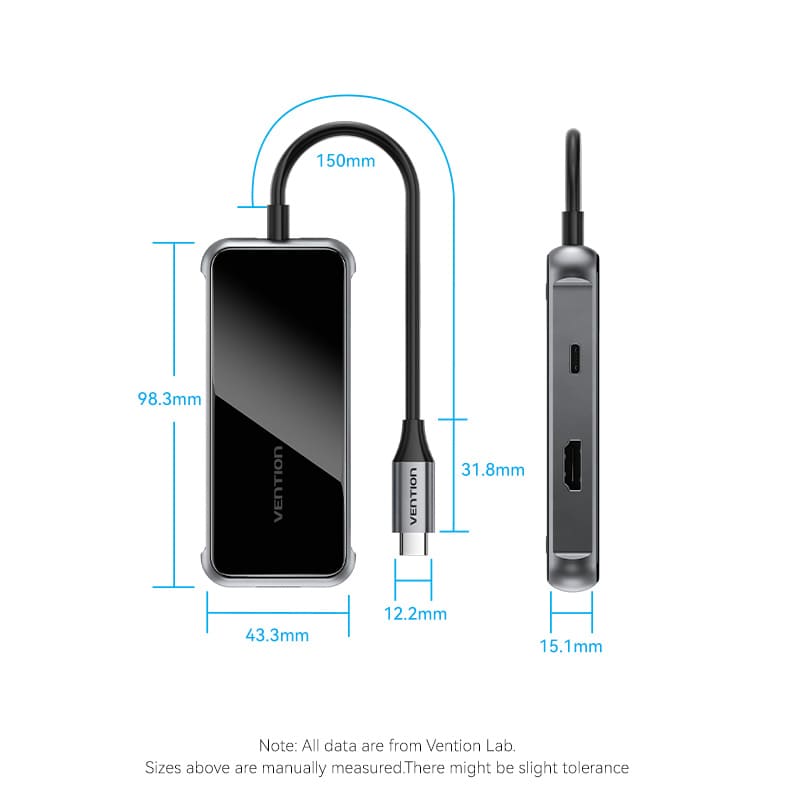 Vention 7-в-1 док-станция USB-C