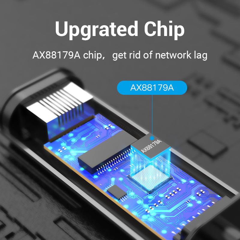 USB-C to Gigabit Ethernet Adapter 0.15M Gray Aluminum Alloy Type