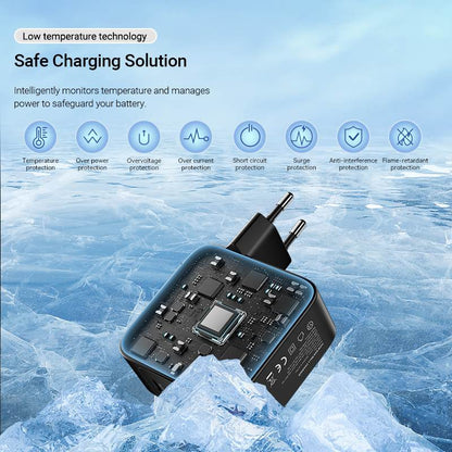 Vention 4 Portlu USB (C + C + C + A) GaN Şarj Kiti (140W/140W/30W/30W) AB Fişi