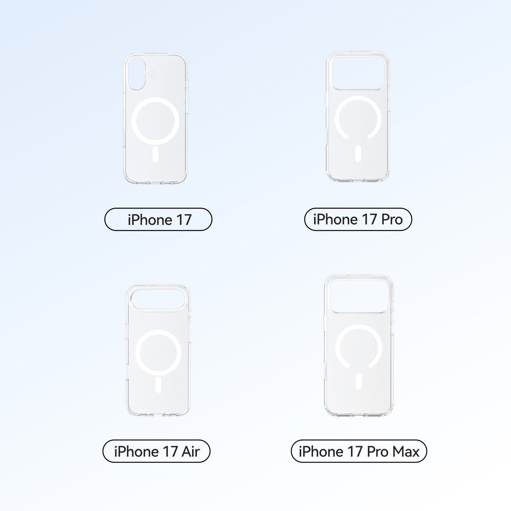 Vention Concise Impact Case for iPhone 17 with MagSafe Transparent